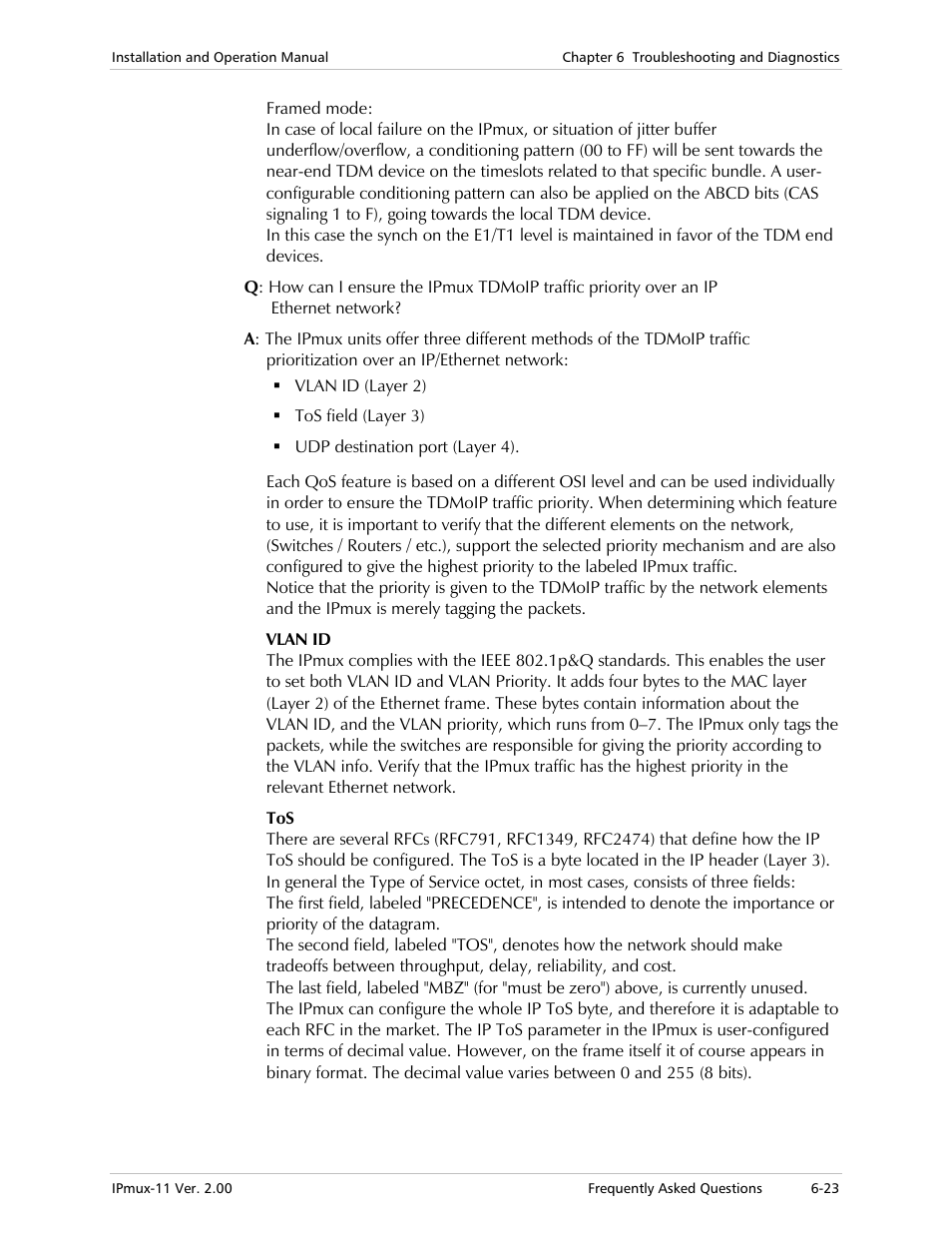 RAD Data comm IPmux-11 User Manual | Page 121 / 148