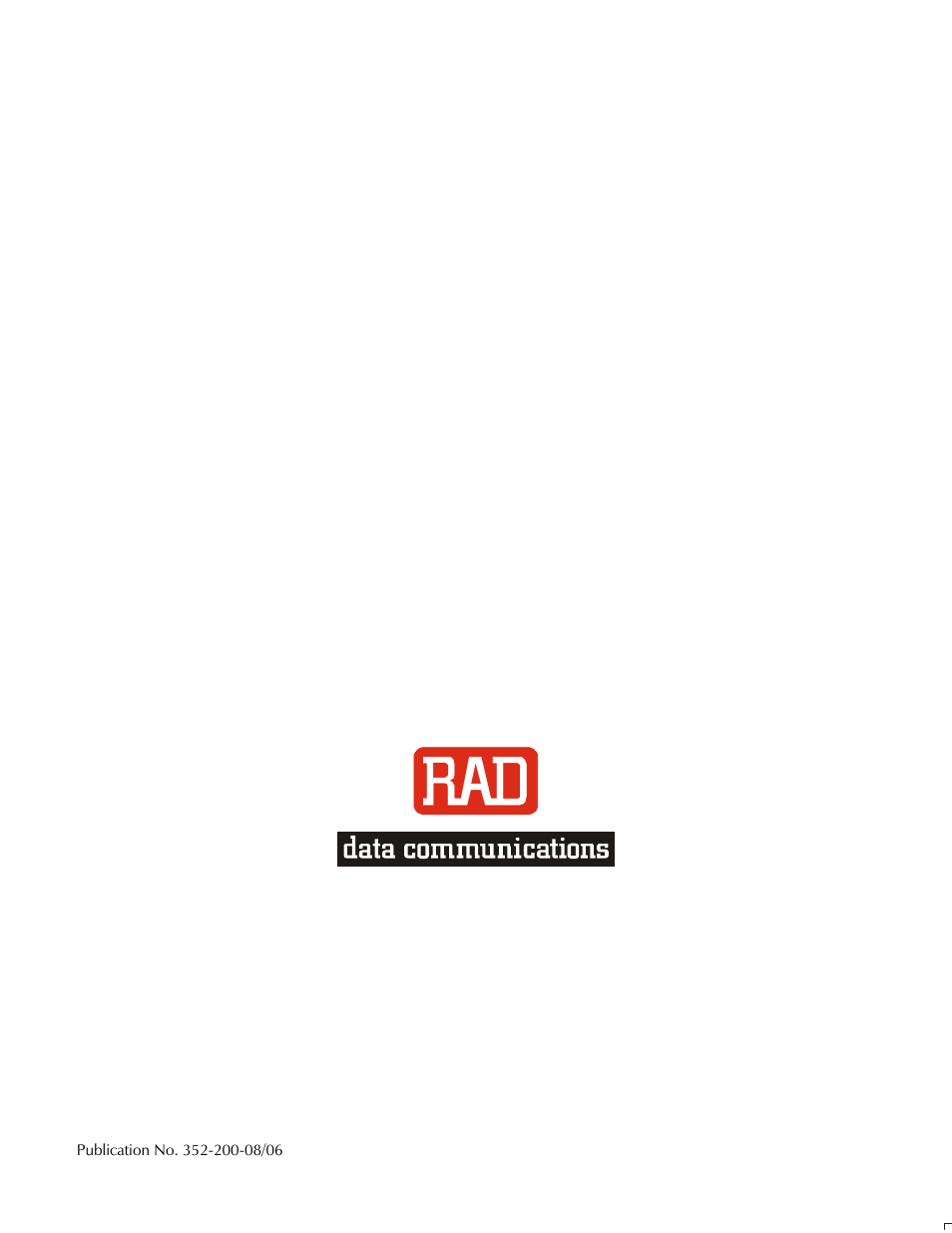 Back cover | RAD Data comm IPmux-11 User Manual | Page 148 / 148