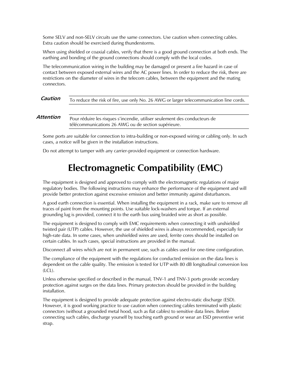 Electromagnetic compatibility (emc) | RAD Data comm IPmux-11 User Manual | Page 8 / 148