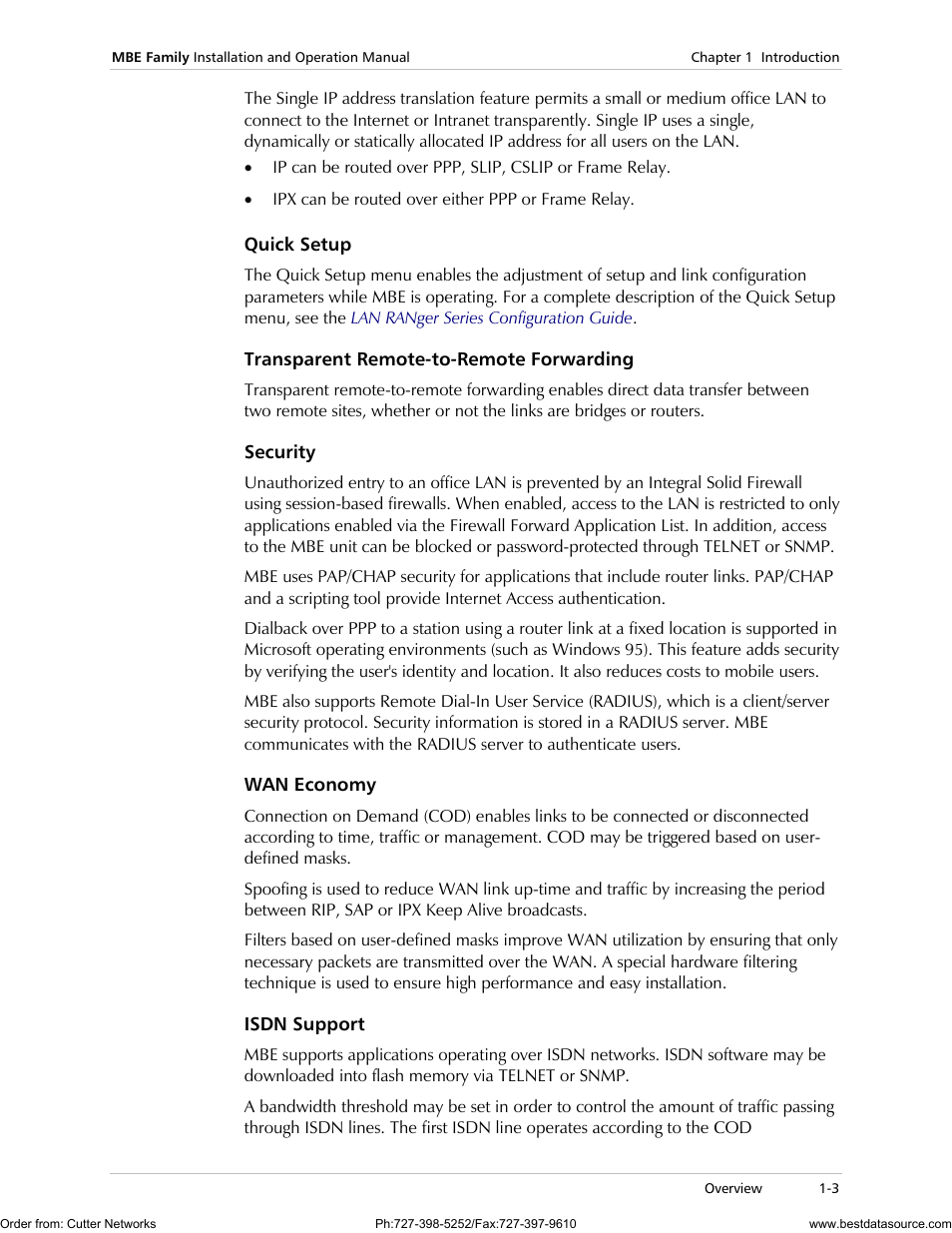 RAD Data comm MBE10-1D User Manual | Page 17 / 58