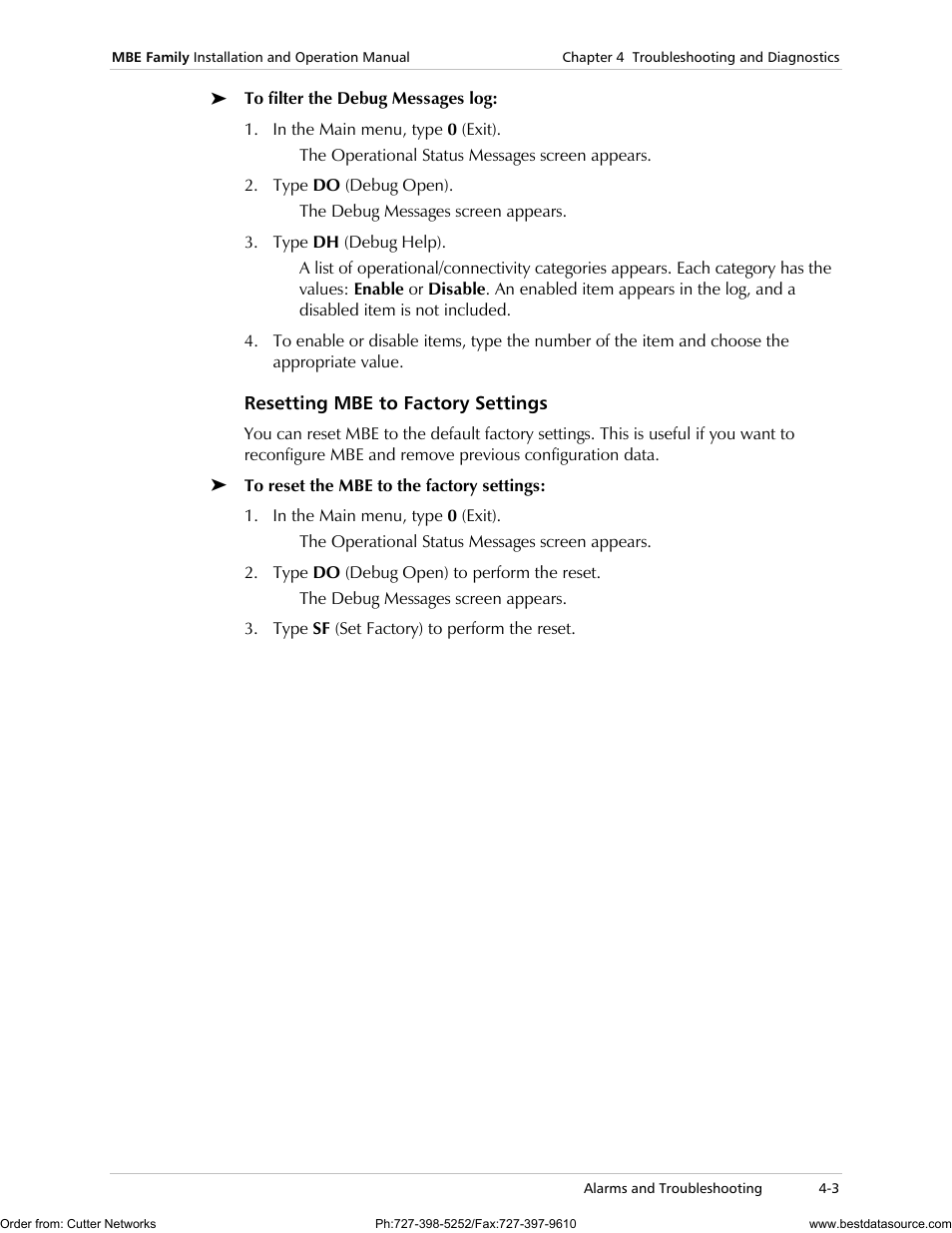 RAD Data comm MBE10-1D User Manual | Page 43 / 58