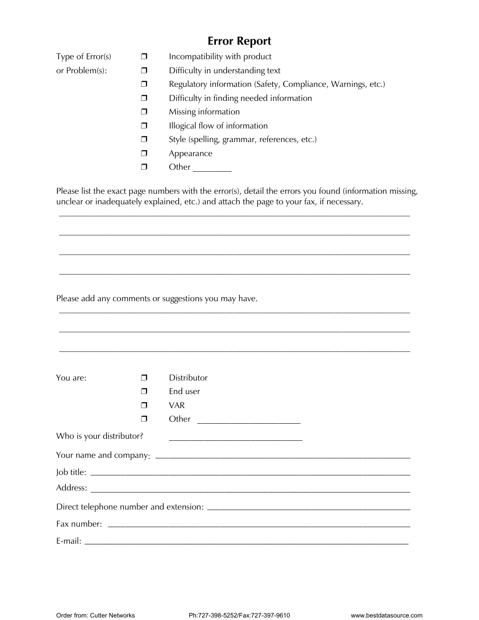 Error report | RAD Data comm E1 Interface Converter RIC-E1 User Manual | Page 97 / 99