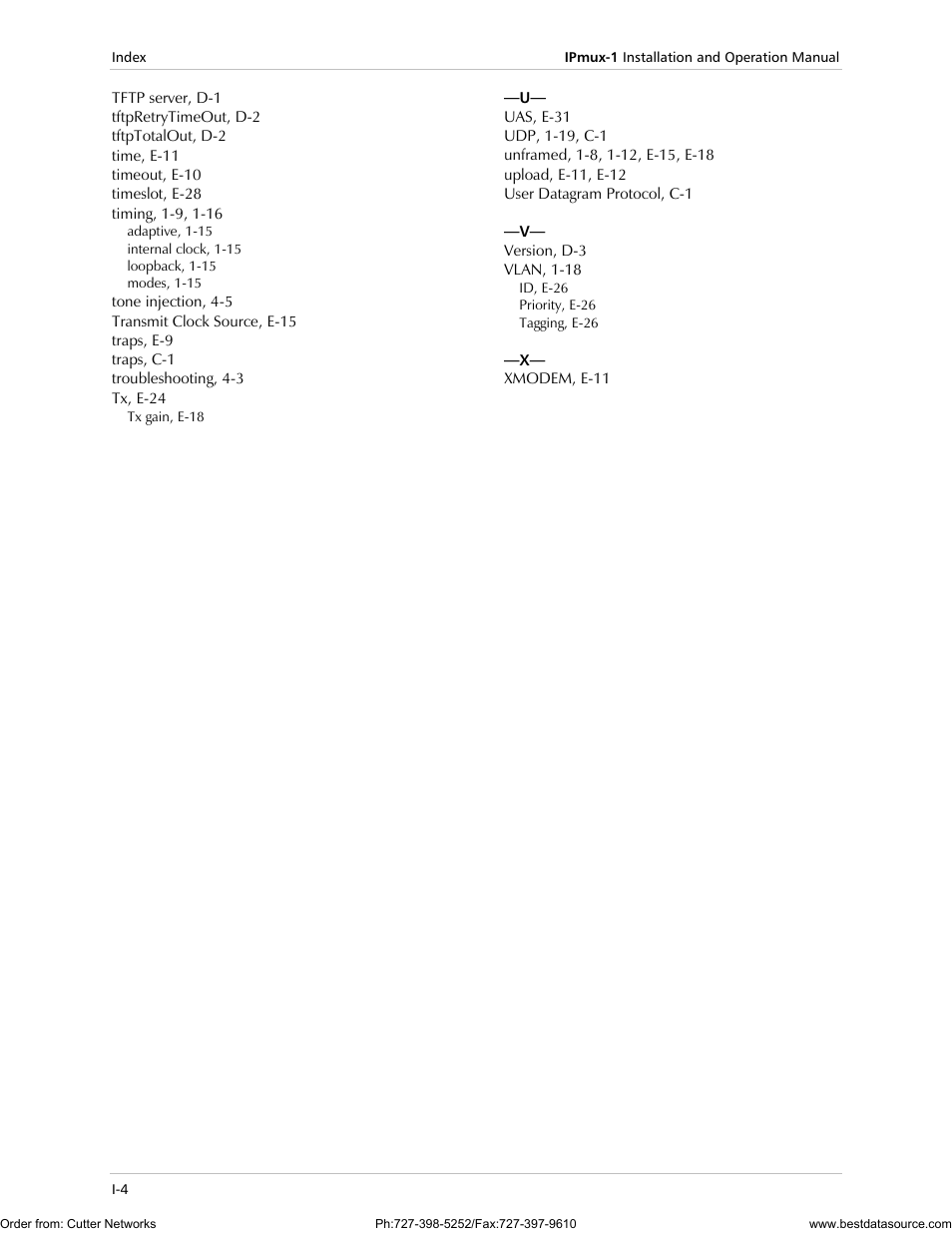 RAD Data comm IPmux-1 User Manual | Page 142 / 143