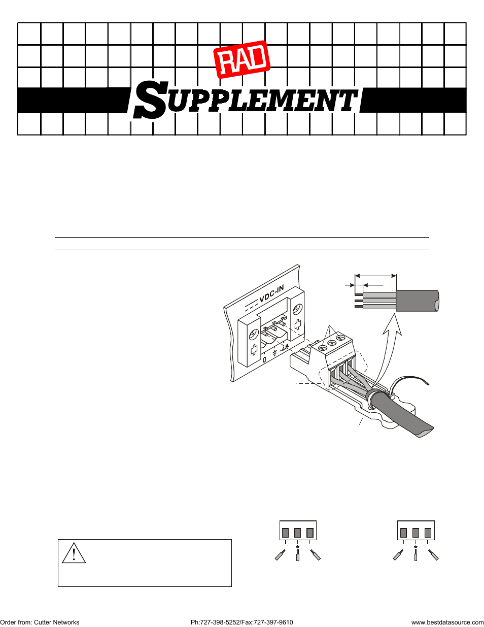 Preparing and connecting the tb plug, Dc power supply wire voltage polarity | RAD Data comm IPmux-1 User Manual | Page 143 / 143