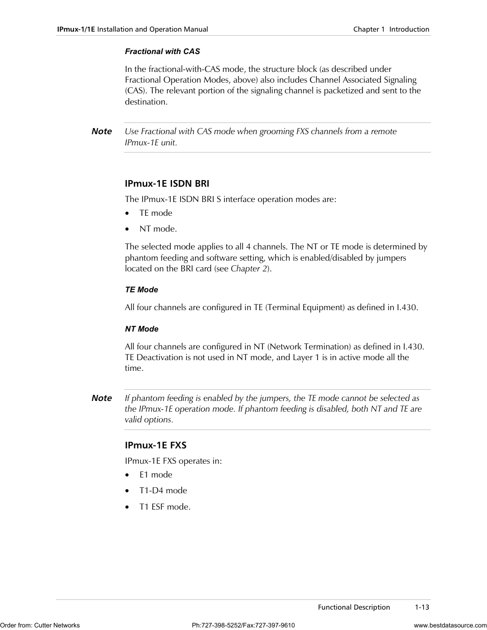 Ipmux-1e isdn bri, Ipmux-1e fxs | RAD Data comm IPmux-1 User Manual | Page 21 / 143