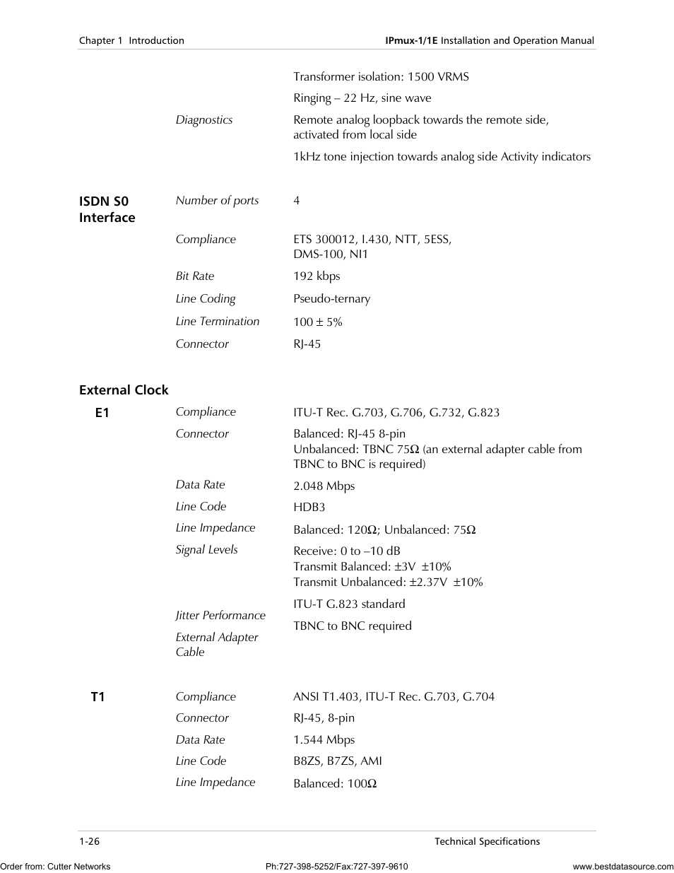 RAD Data comm IPmux-1 User Manual | Page 34 / 143