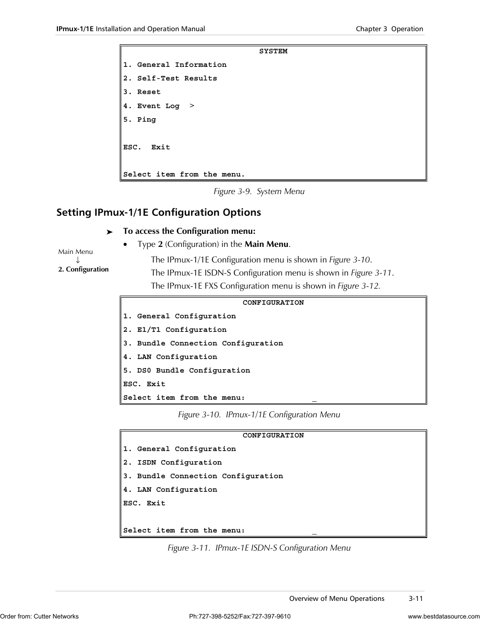 Setting ipmux˚1/1e configuration options, Setting ipmux-1/1e configuration options | RAD Data comm IPmux-1 User Manual | Page 57 / 143