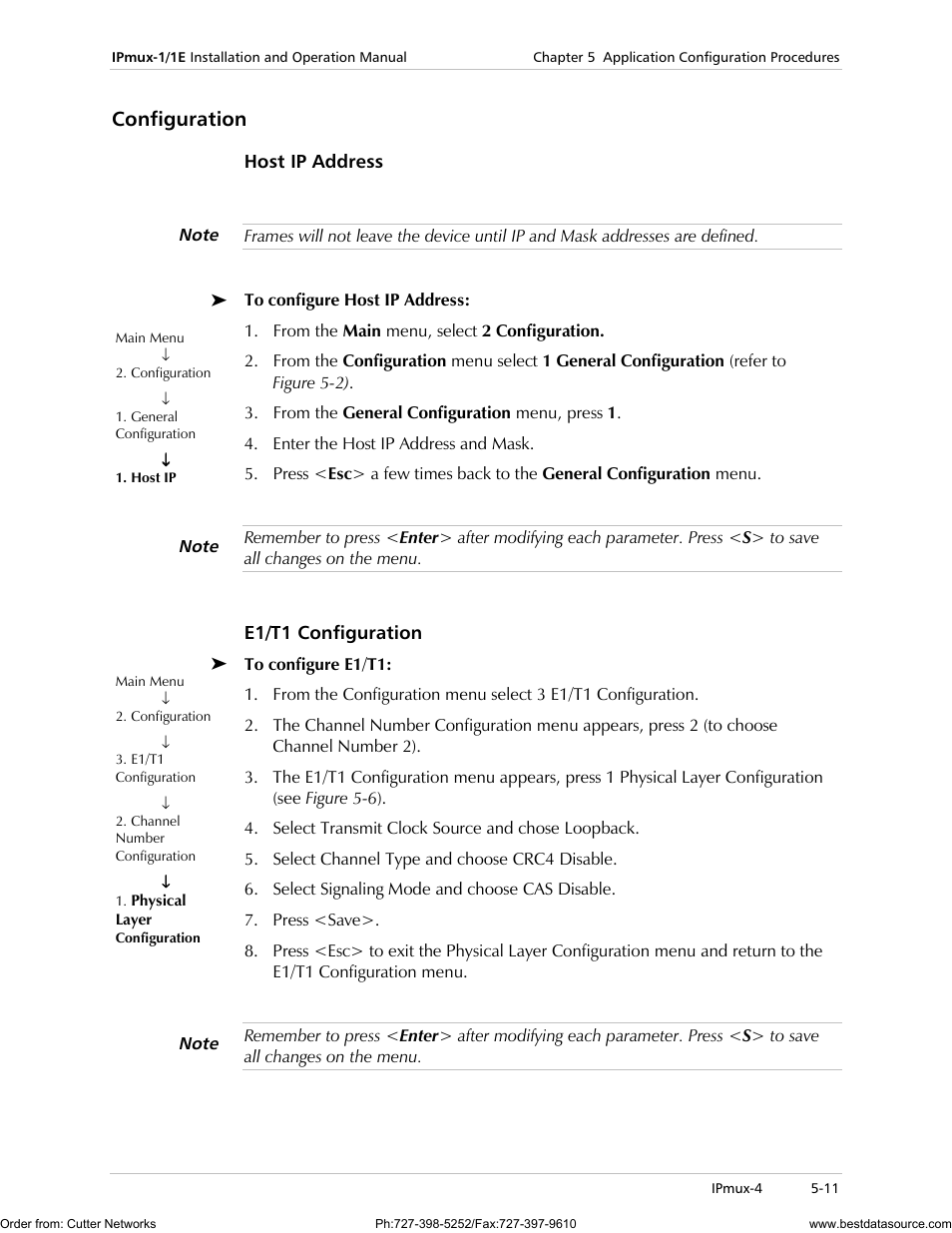 Configuration | RAD Data comm IPmux-1 User Manual | Page 77 / 143