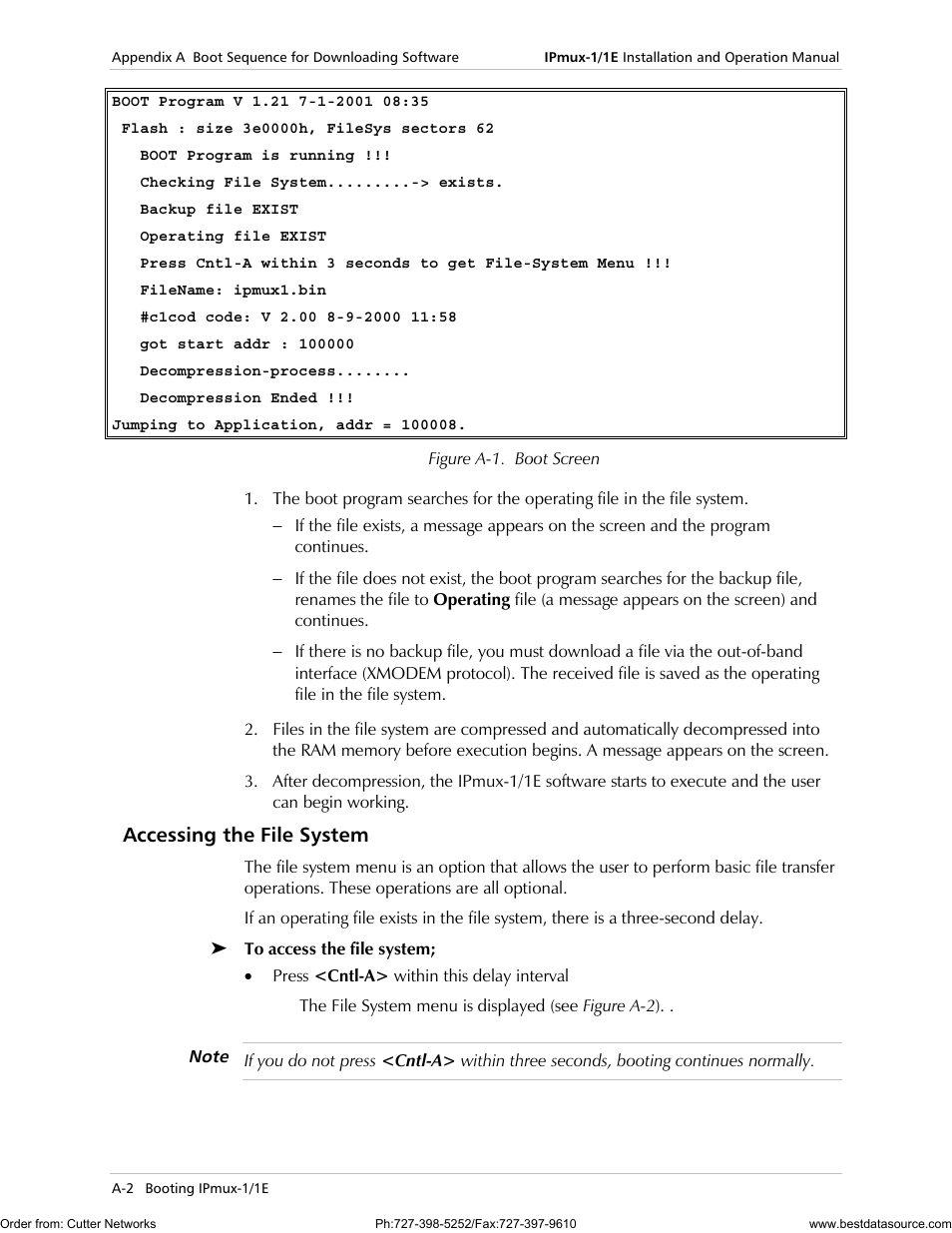 Accessing the file system | RAD Data comm IPmux-1 User Manual | Page 86 / 143