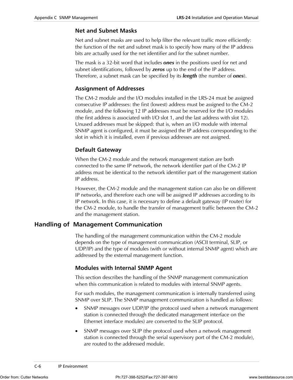 Handling of management communication | RAD Data comm LRS-24 User Manual | Page 100 / 150