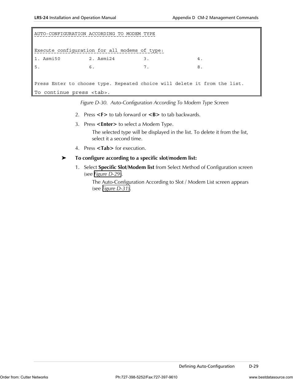 Figure d-30 ). o | RAD Data comm LRS-24 User Manual | Page 131 / 150