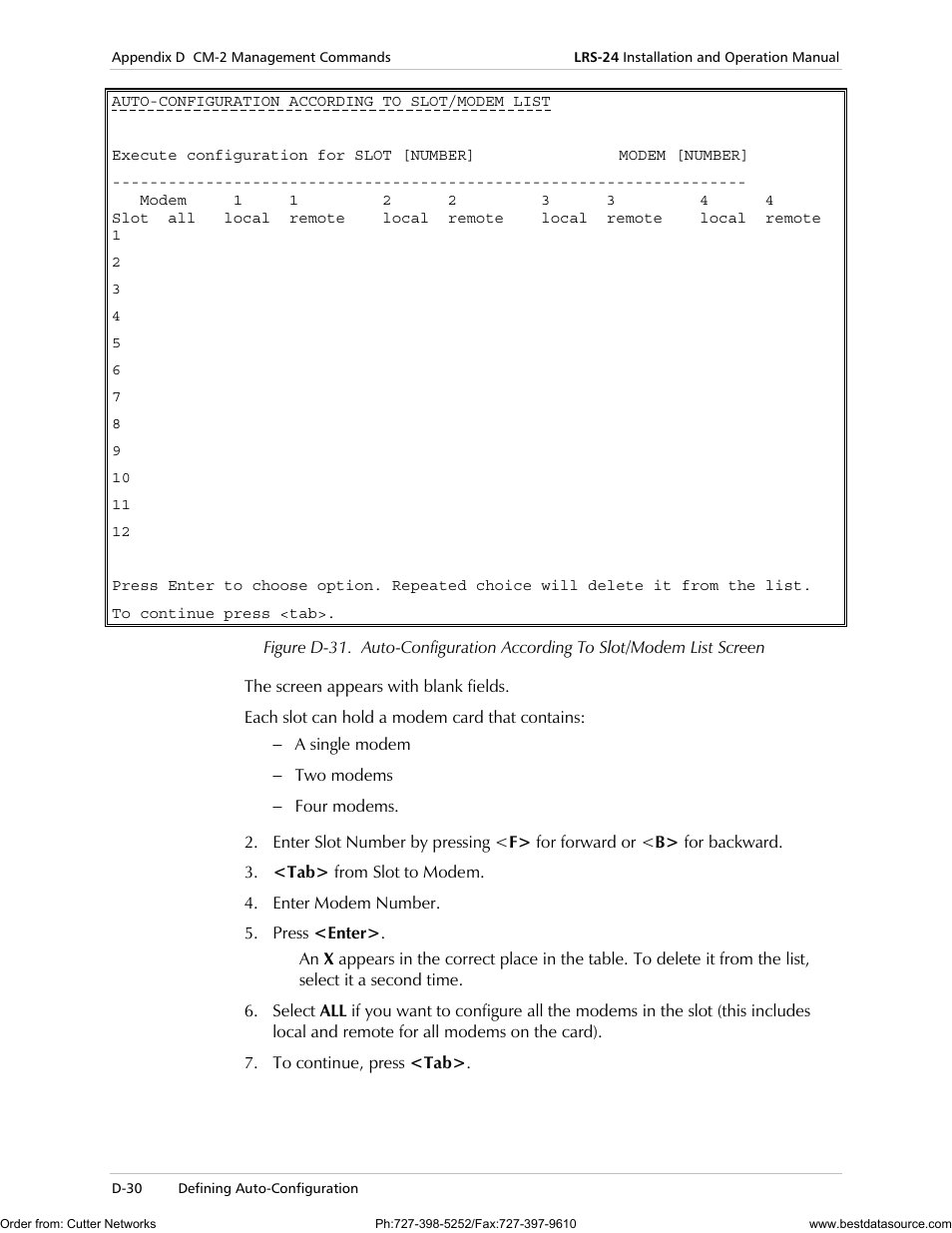 RAD Data comm LRS-24 User Manual | Page 132 / 150