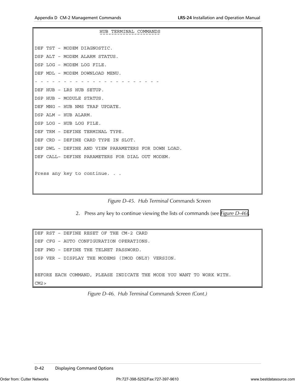 RAD Data comm LRS-24 User Manual | Page 144 / 150