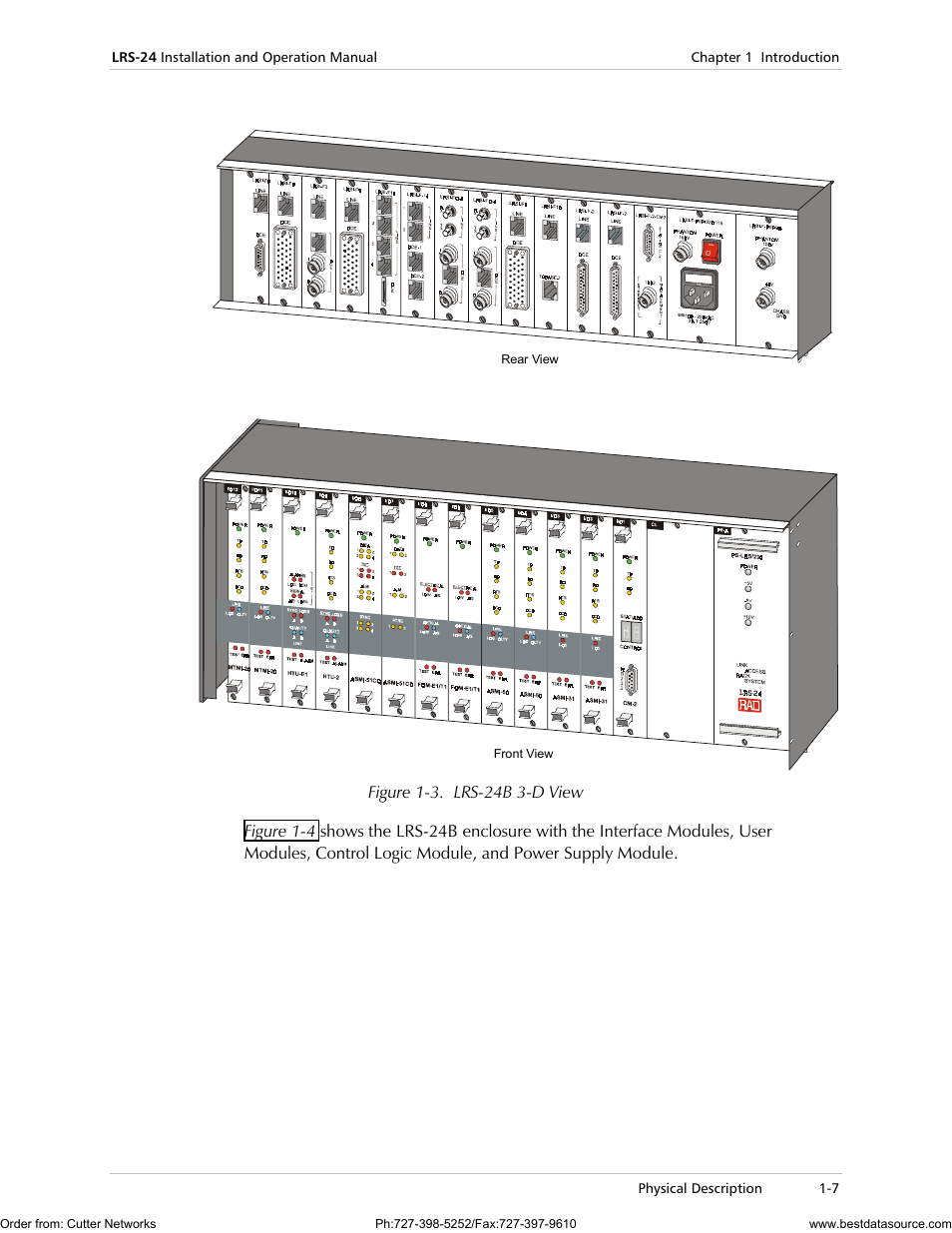 RAD Data comm LRS-24 User Manual | Page 19 / 150