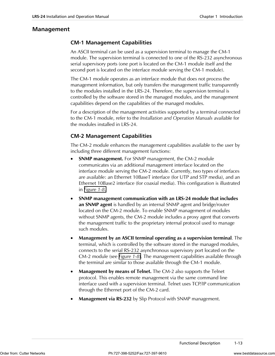 Management | RAD Data comm LRS-24 User Manual | Page 25 / 150