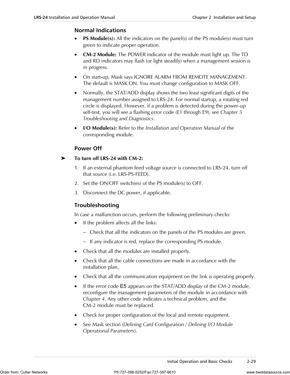 RAD Data comm LRS-24 User Manual | Page 57 / 150