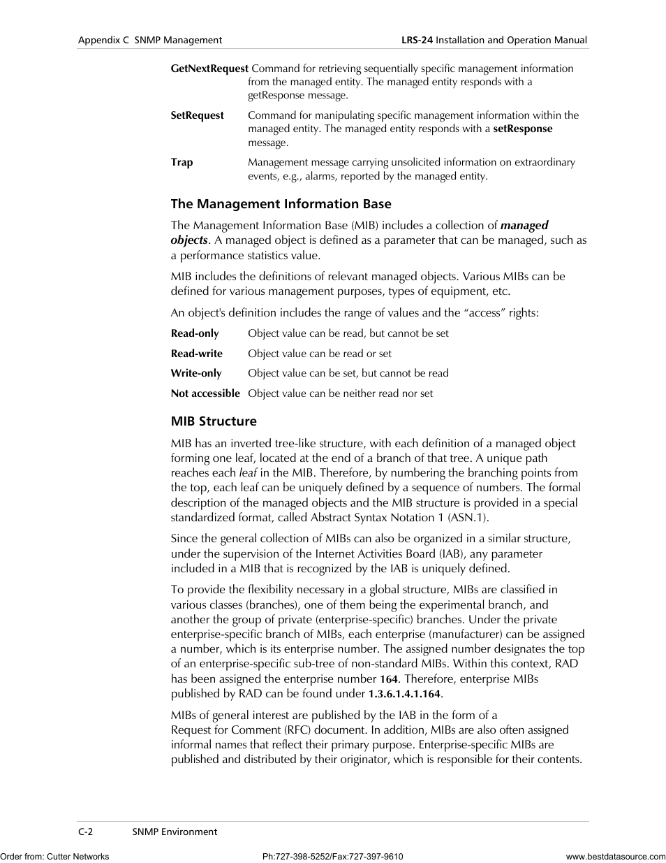 RAD Data comm LRS-24 User Manual | Page 96 / 150