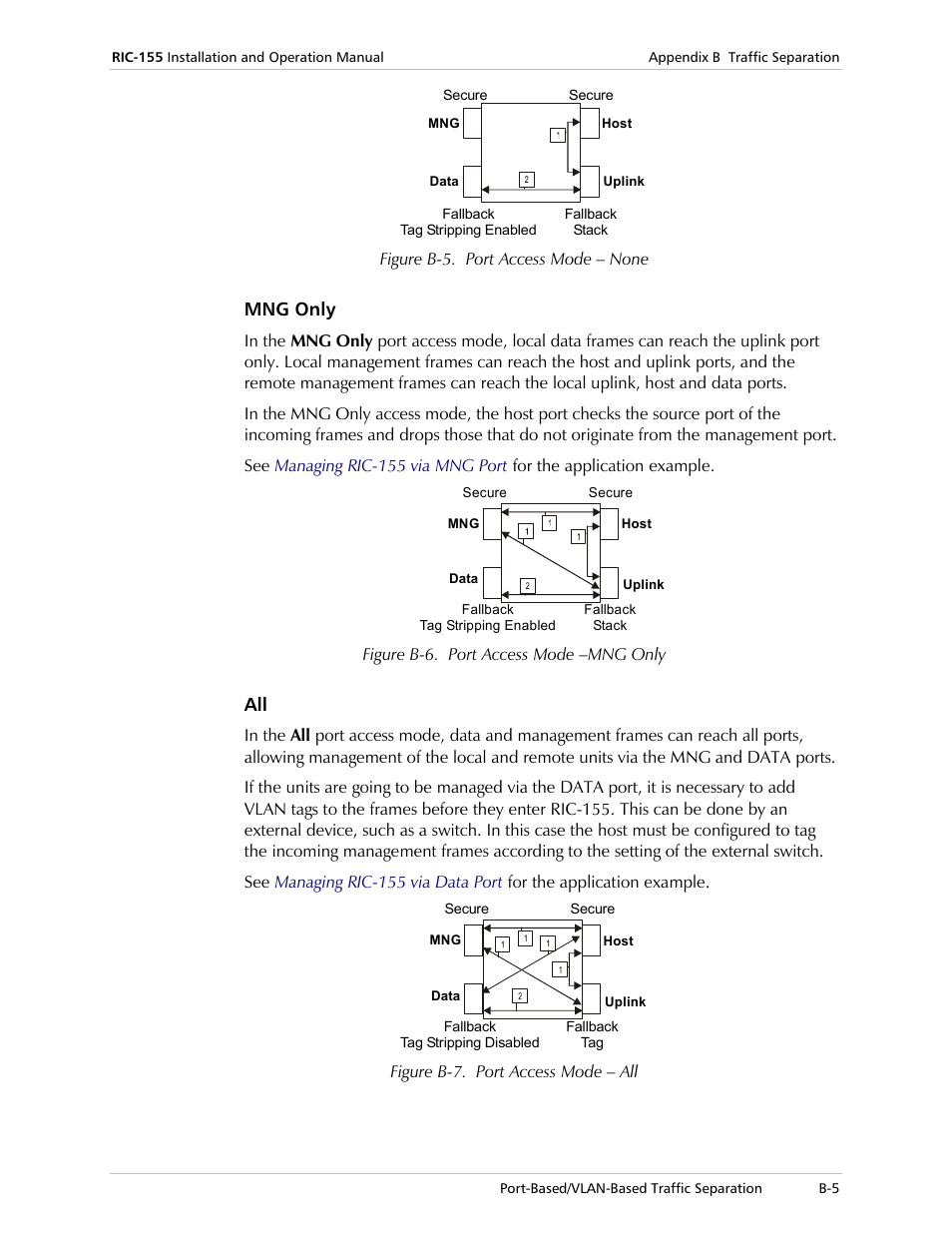 Mng only | RAD Data comm 10/100BaseT to STM-1/OC-3 Converter RIC-155 User Manual | Page 79 / 90