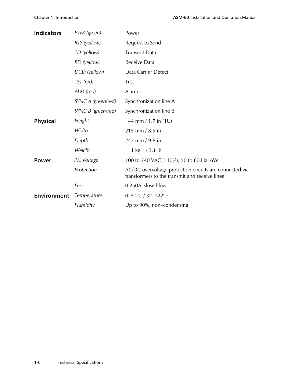 RAD Data comm ASM-60 User Manual | Page 14 / 74