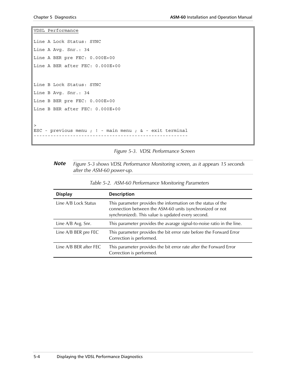 RAD Data comm ASM-60 User Manual | Page 34 / 74