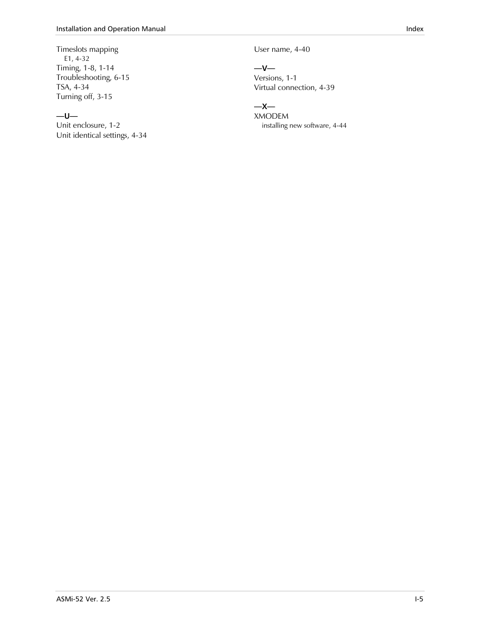 RAD Data comm ASMi-52 User Manual | Page 177 / 186