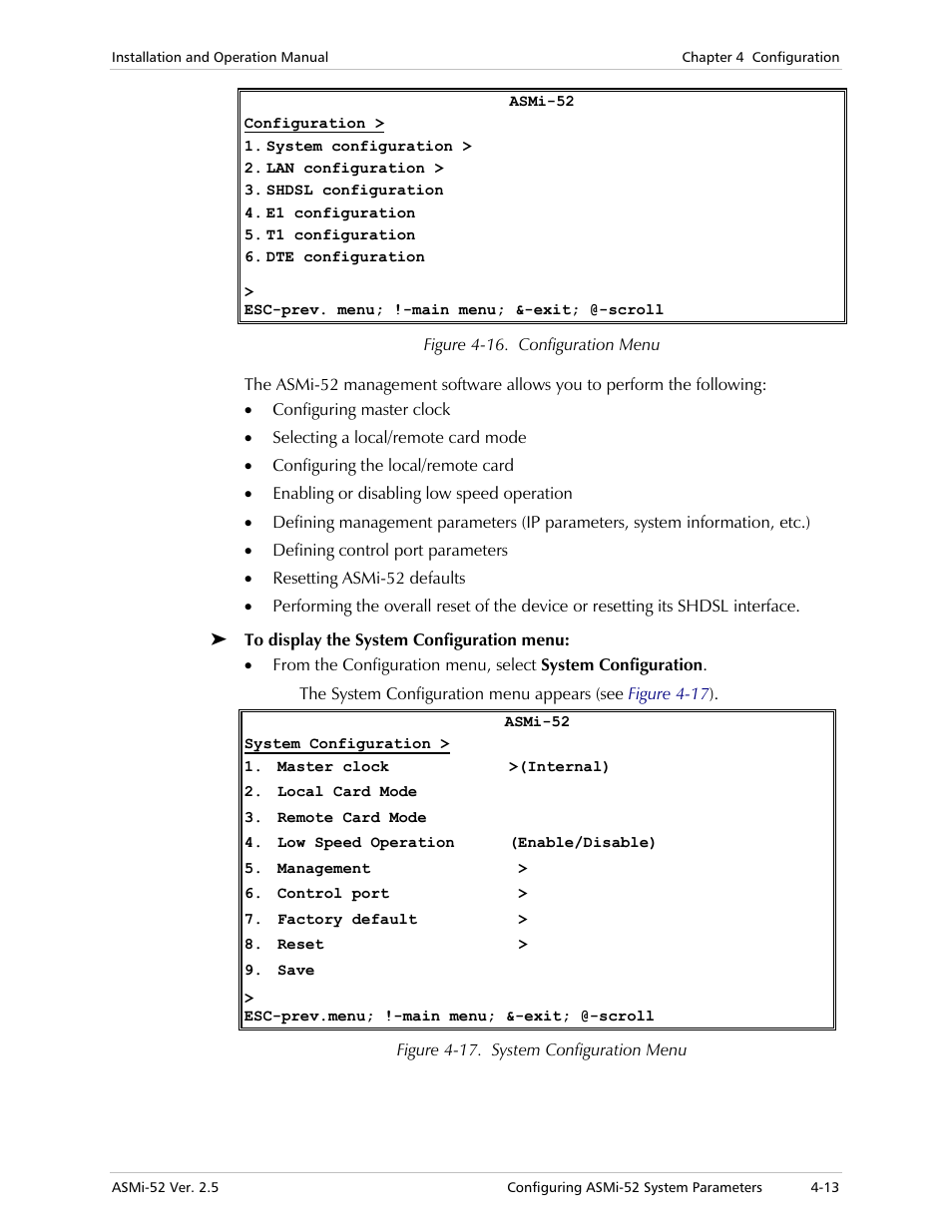 RAD Data comm ASMi-52 User Manual | Page 63 / 186