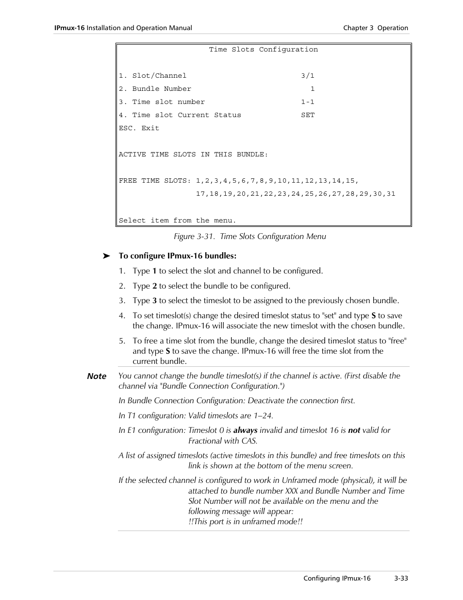 RAD Data comm TDMoIP Gateway IPmux-16 User Manual | Page 65 / 99