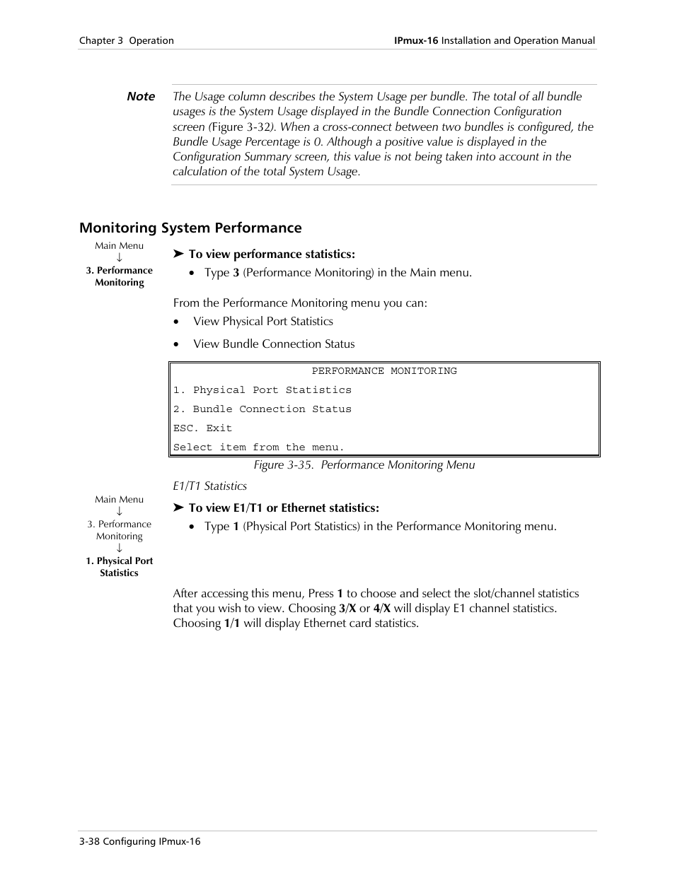 Monitoring system performance | RAD Data comm TDMoIP Gateway IPmux-16 User Manual | Page 70 / 99