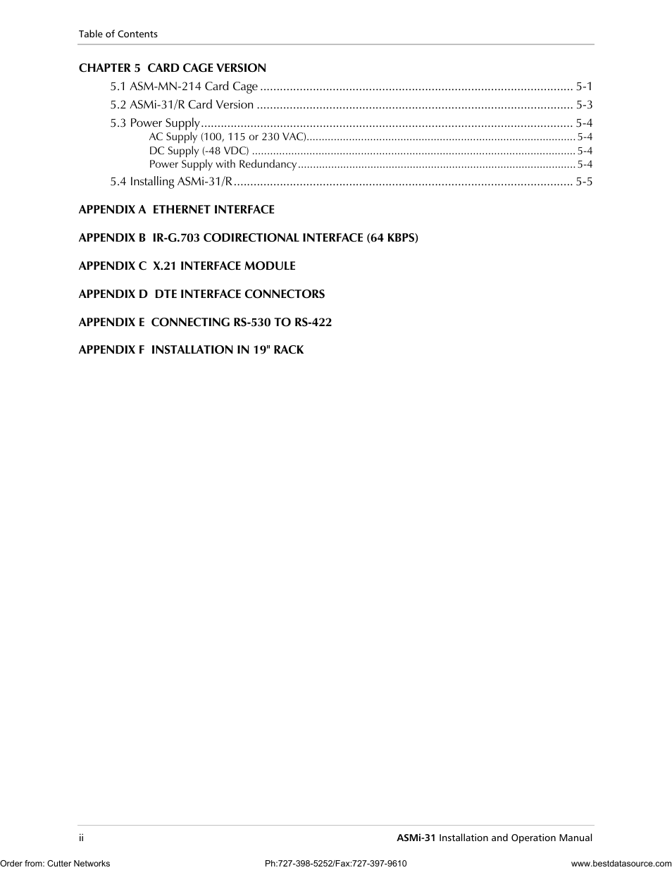 RAD Data comm ASMi-31 User Manual | Page 10 / 66
