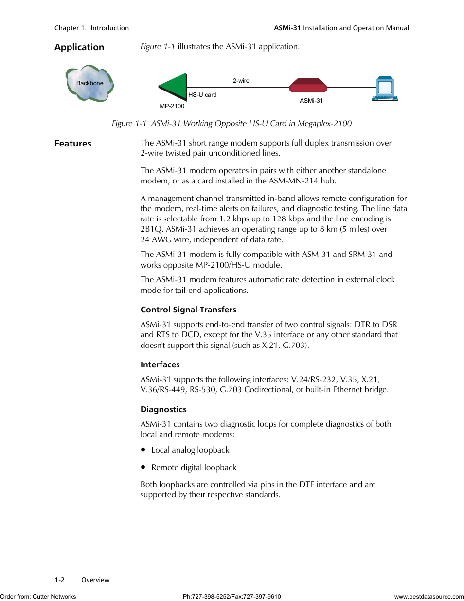 Application, Features | RAD Data comm ASMi-31 User Manual | Page 14 / 66