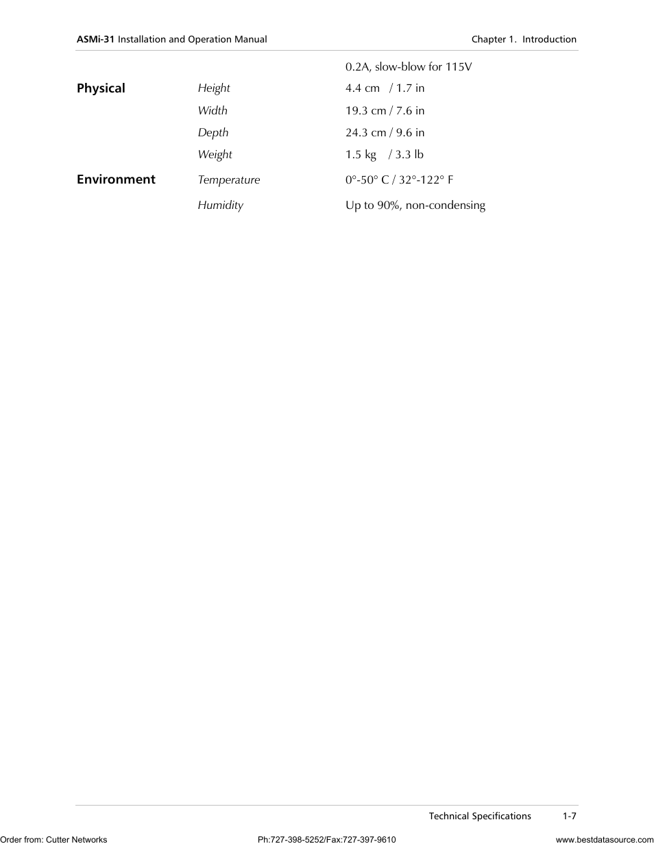 RAD Data comm ASMi-31 User Manual | Page 19 / 66