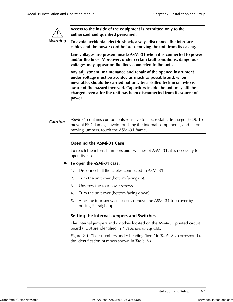 RAD Data comm ASMi-31 User Manual | Page 23 / 66