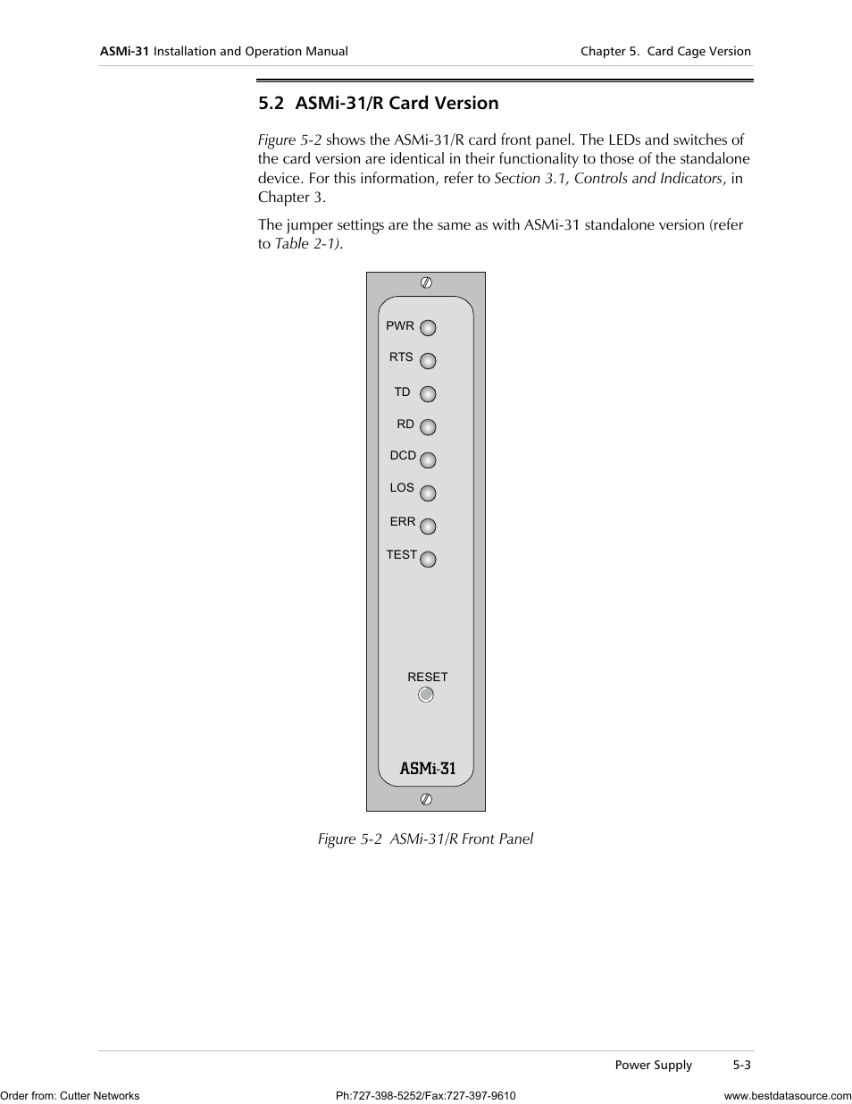 Asmi-31/r card version, 2 asmi-31/r card version, Asmi-31 | RAD Data comm ASMi-31 User Manual | Page 39 / 66