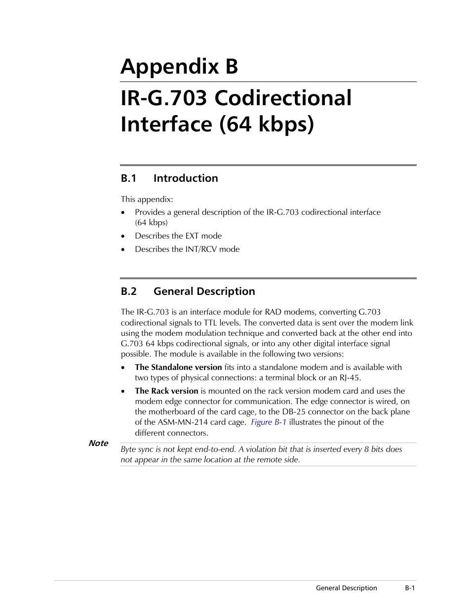 Introduction, General description | RAD Data comm ASM-20 User Manual | Page 55 / 78