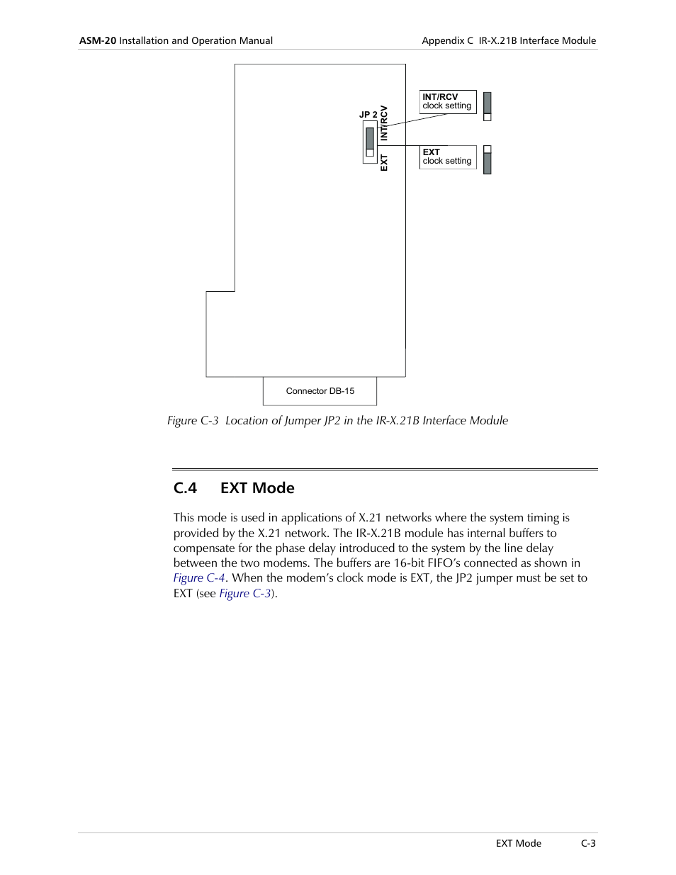 Ext mode, Figure c-3, And illustrated in | C.4 ext mode | RAD Data comm ASM-20 User Manual | Page 61 / 78