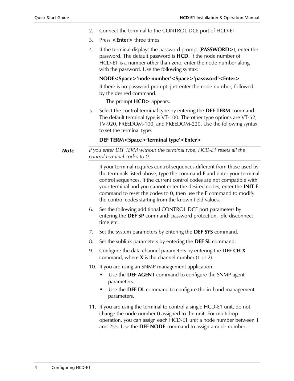 RAD Data comm HCD-E1 User Manual | Page 10 / 232