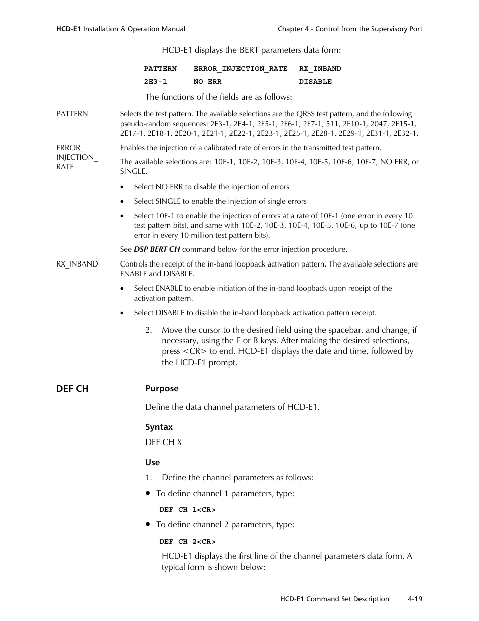 RAD Data comm HCD-E1 User Manual | Page 103 / 232