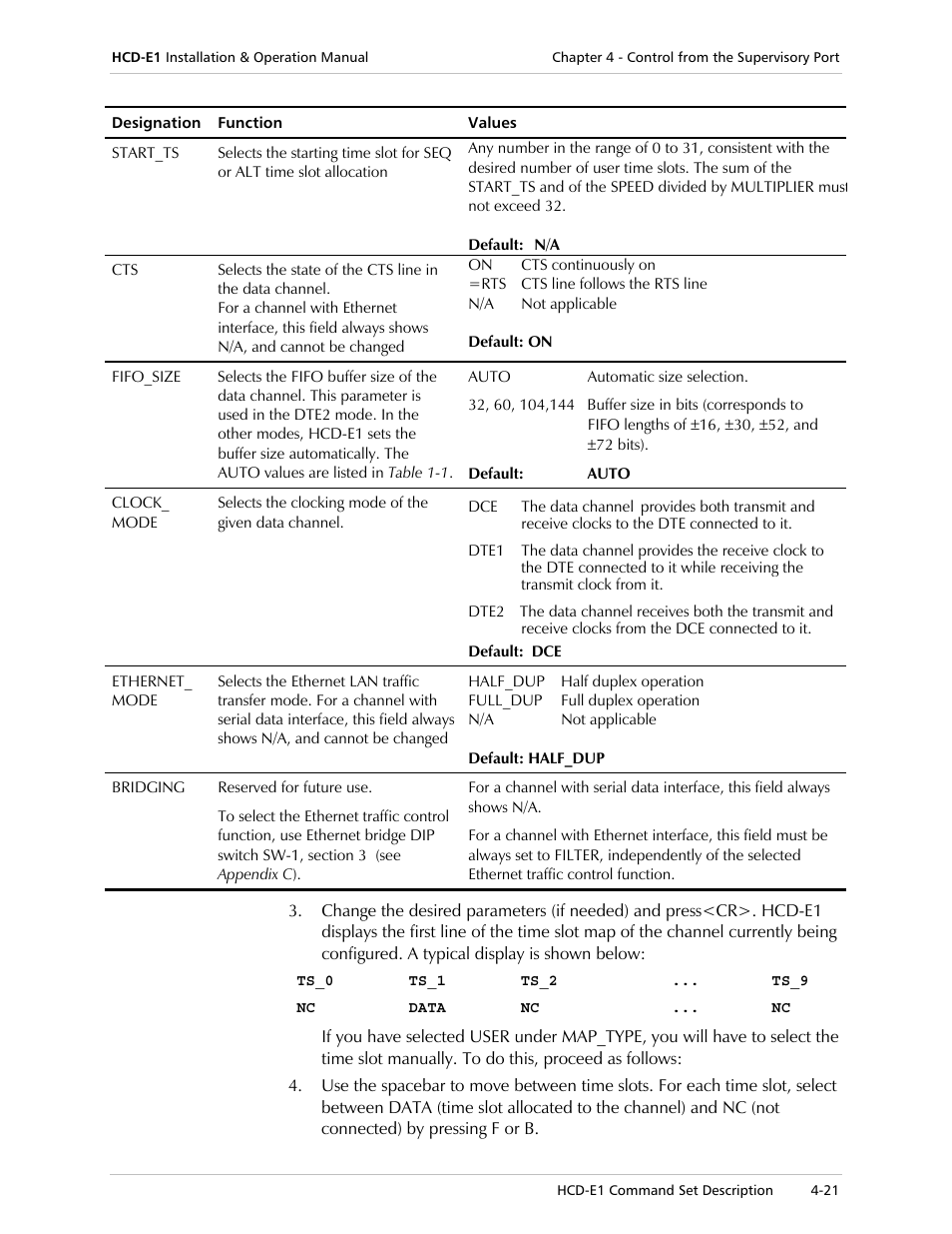 RAD Data comm HCD-E1 User Manual | Page 105 / 232
