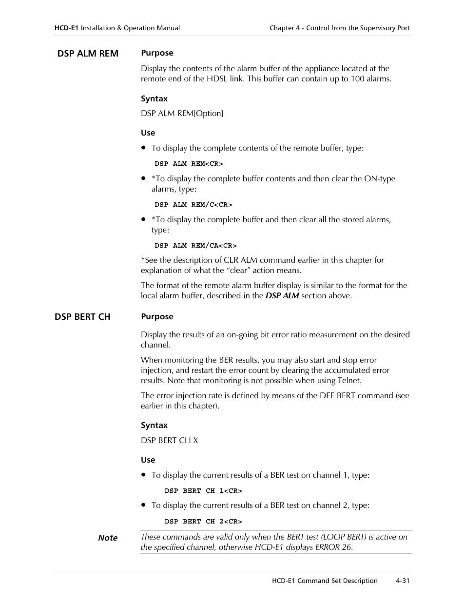 RAD Data comm HCD-E1 User Manual | Page 115 / 232
