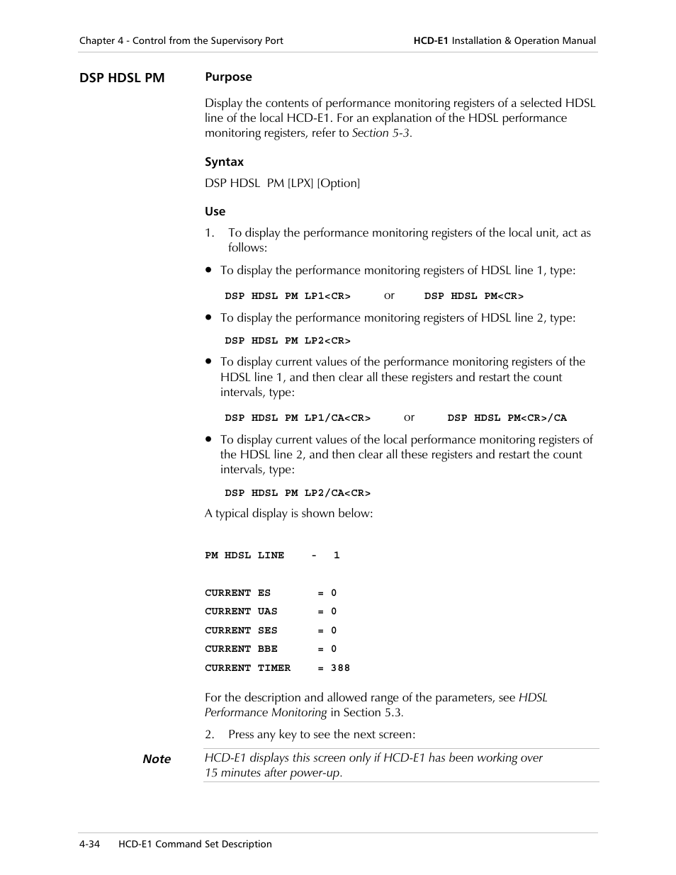 RAD Data comm HCD-E1 User Manual | Page 118 / 232