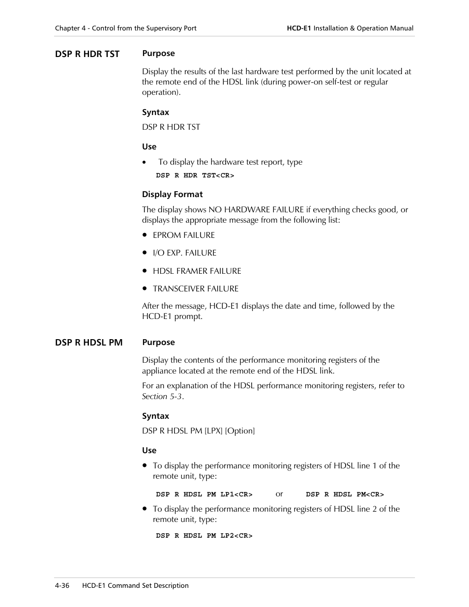 RAD Data comm HCD-E1 User Manual | Page 120 / 232