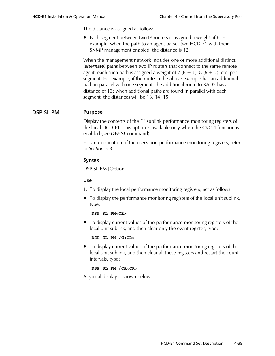 RAD Data comm HCD-E1 User Manual | Page 123 / 232