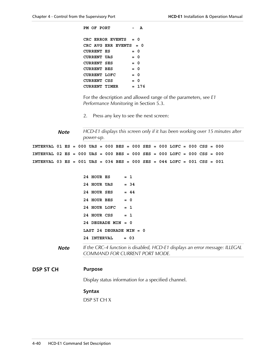 RAD Data comm HCD-E1 User Manual | Page 124 / 232