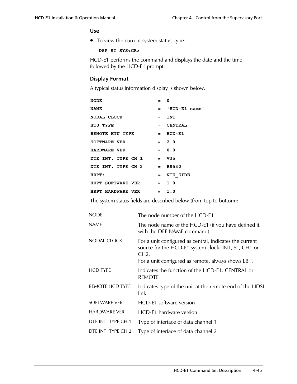 RAD Data comm HCD-E1 User Manual | Page 129 / 232