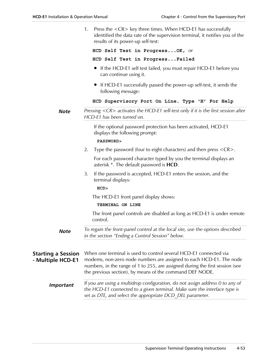 RAD Data comm HCD-E1 User Manual | Page 137 / 232