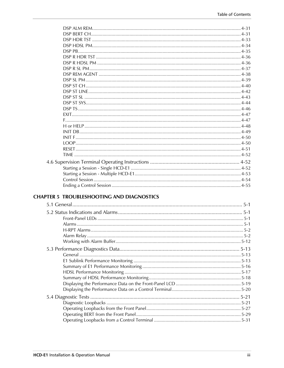 RAD Data comm HCD-E1 User Manual | Page 15 / 232