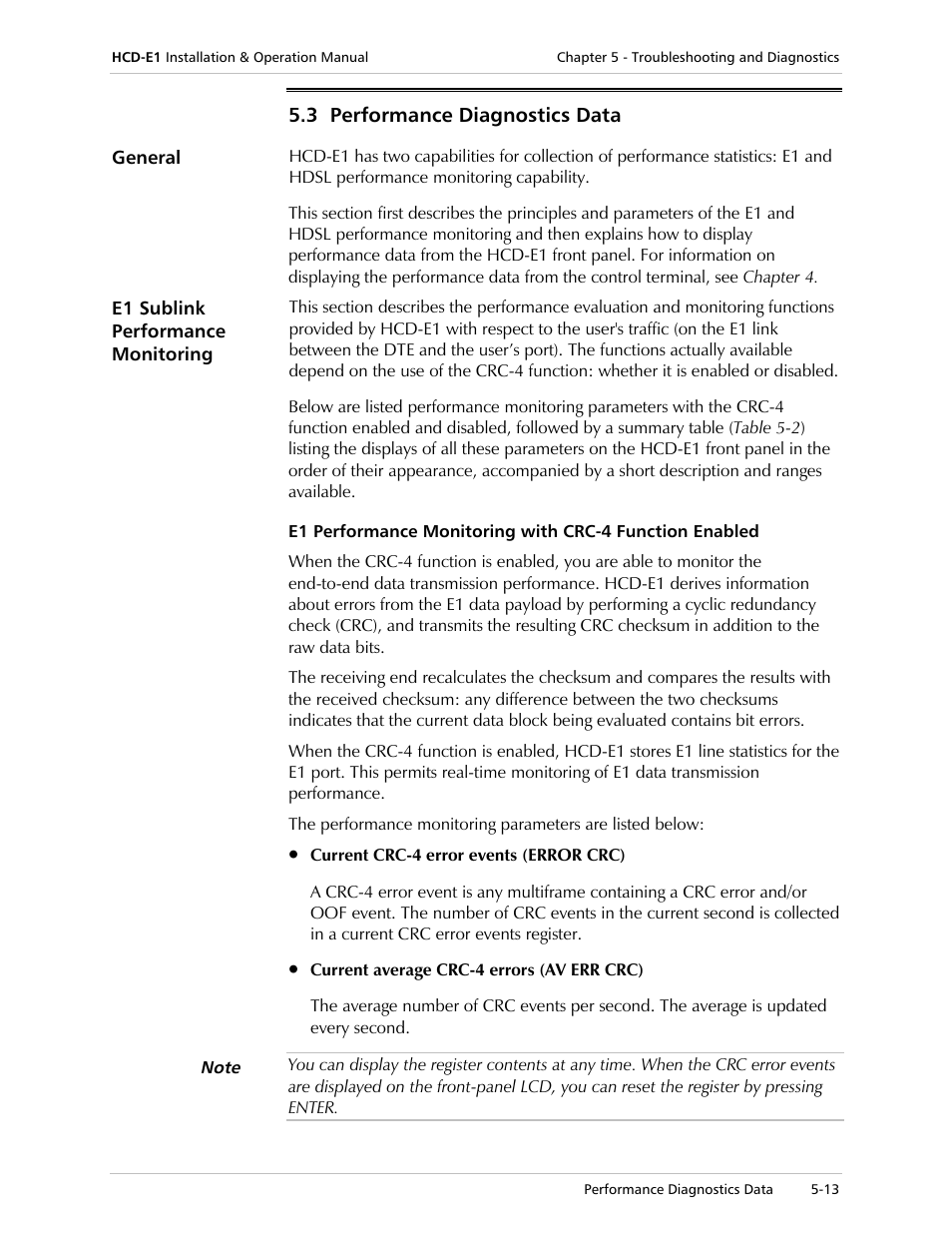 RAD Data comm HCD-E1 User Manual | Page 153 / 232