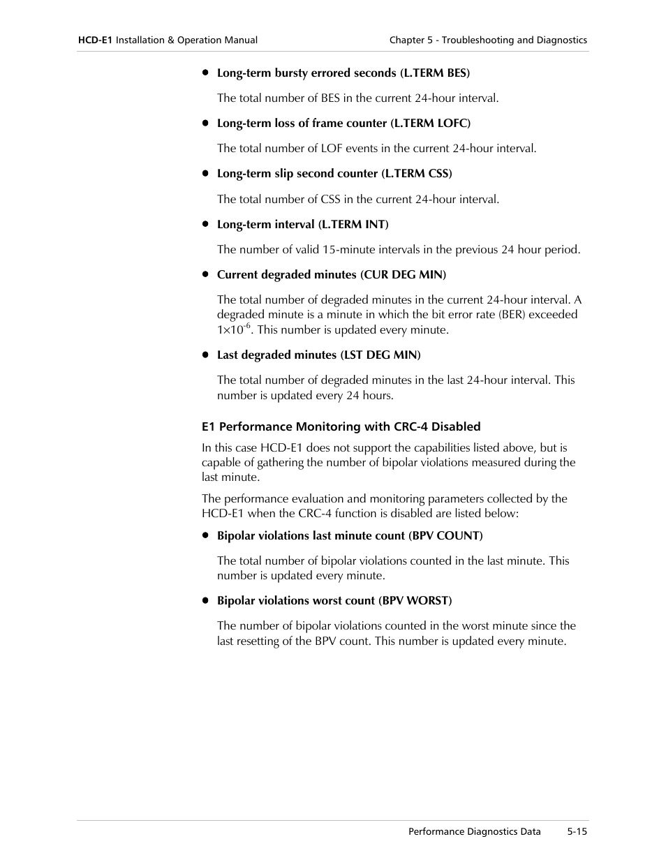 RAD Data comm HCD-E1 User Manual | Page 155 / 232