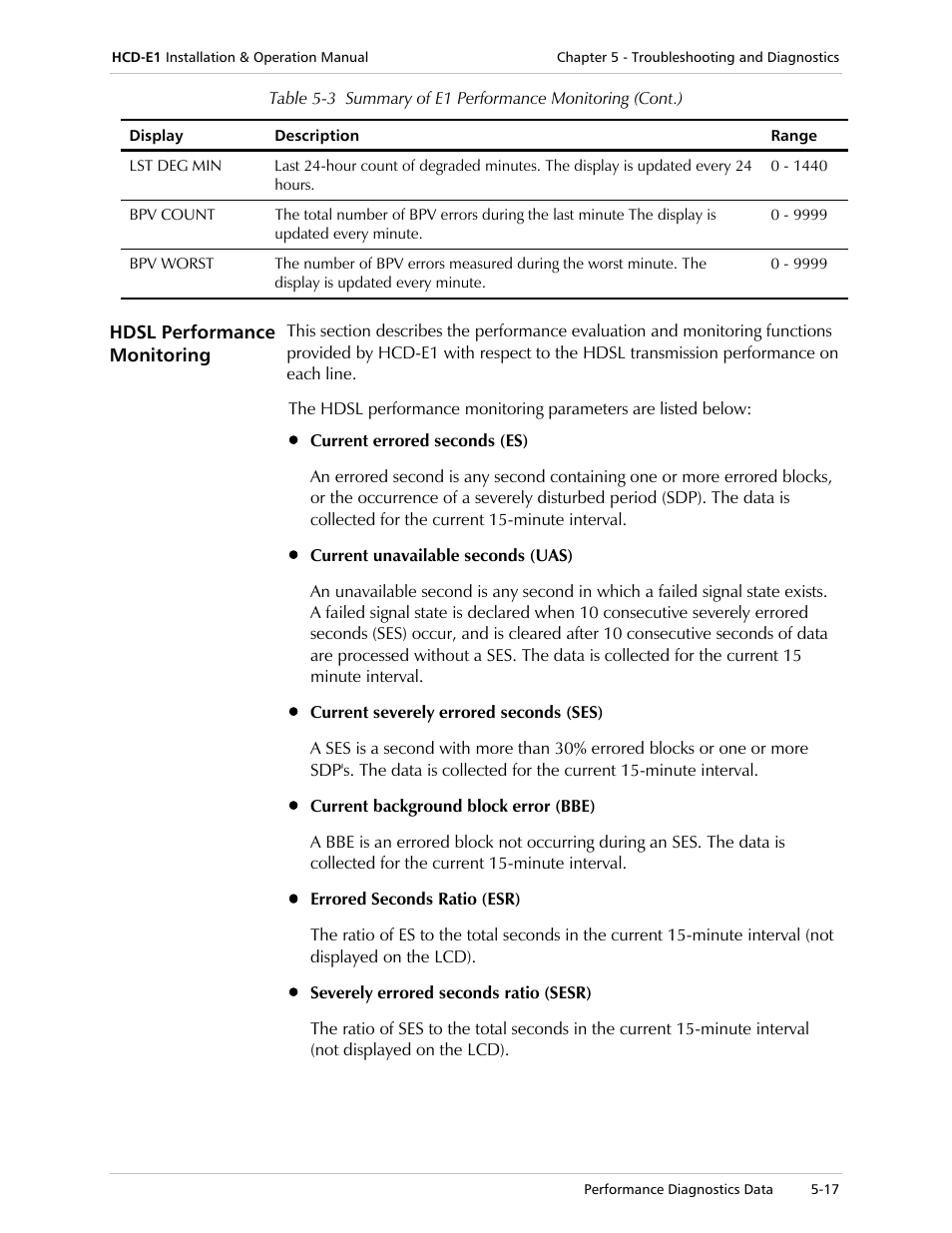 RAD Data comm HCD-E1 User Manual | Page 157 / 232