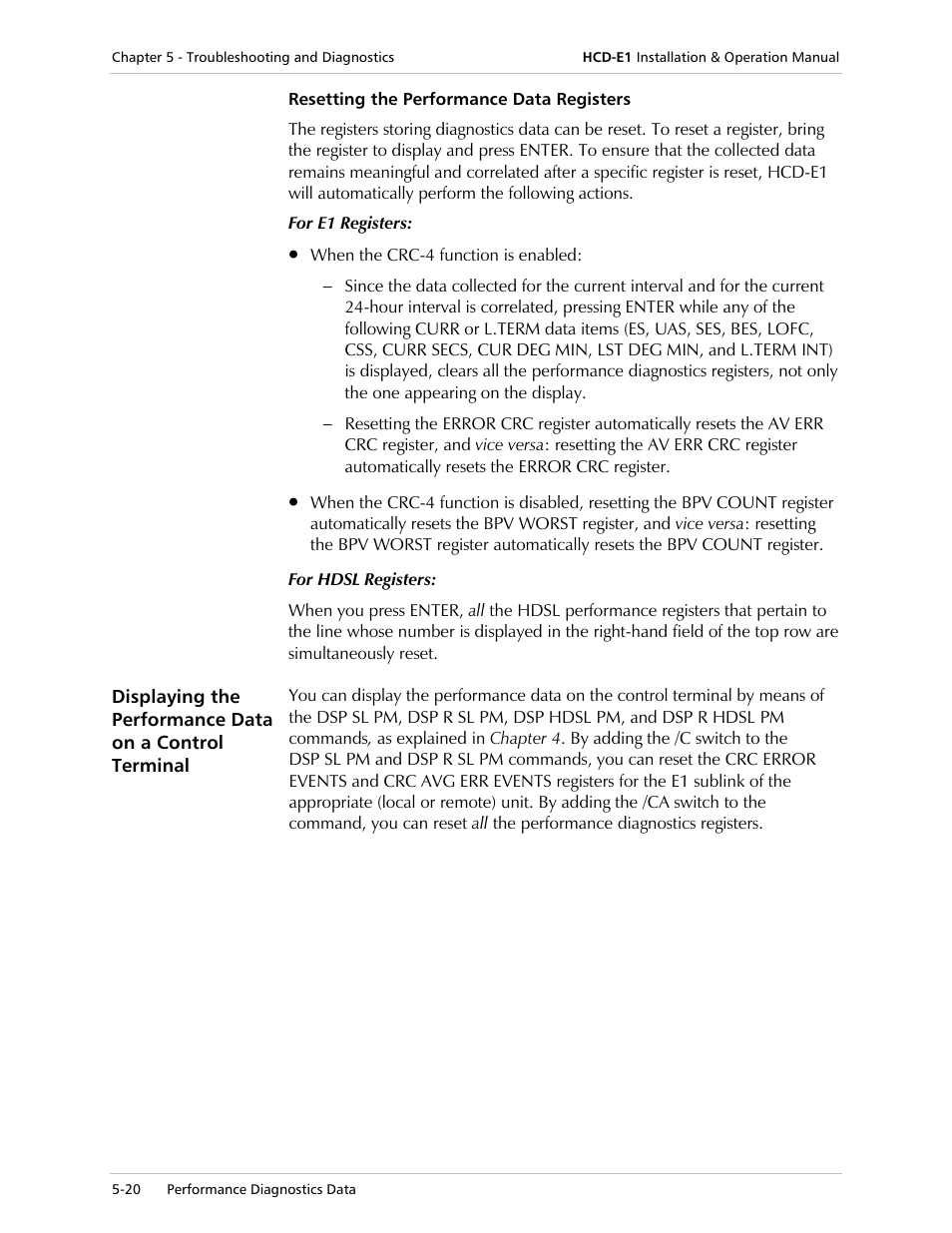 RAD Data comm HCD-E1 User Manual | Page 160 / 232